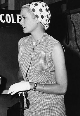 Grace Kelly during the filming of To Catch a Thief