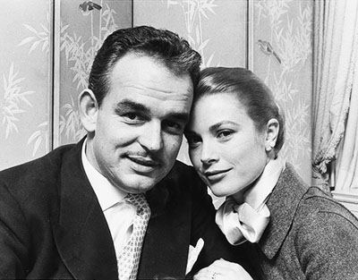 Prince Rainier of Monaco and Grace Kelly, 1956