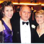 With Jean and daughter Michelle at a fund-raising ball in London.